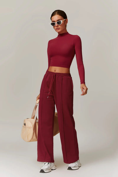 Giulia Long Sleeve Top | Cocoa