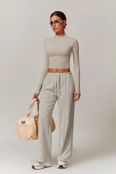Giulia Long Sleeve Top | Cocoa