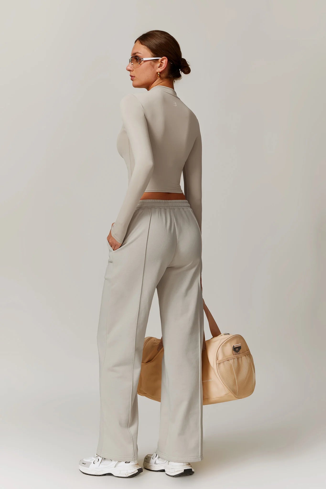 Giulia Long Sleeve Top | Cocoa