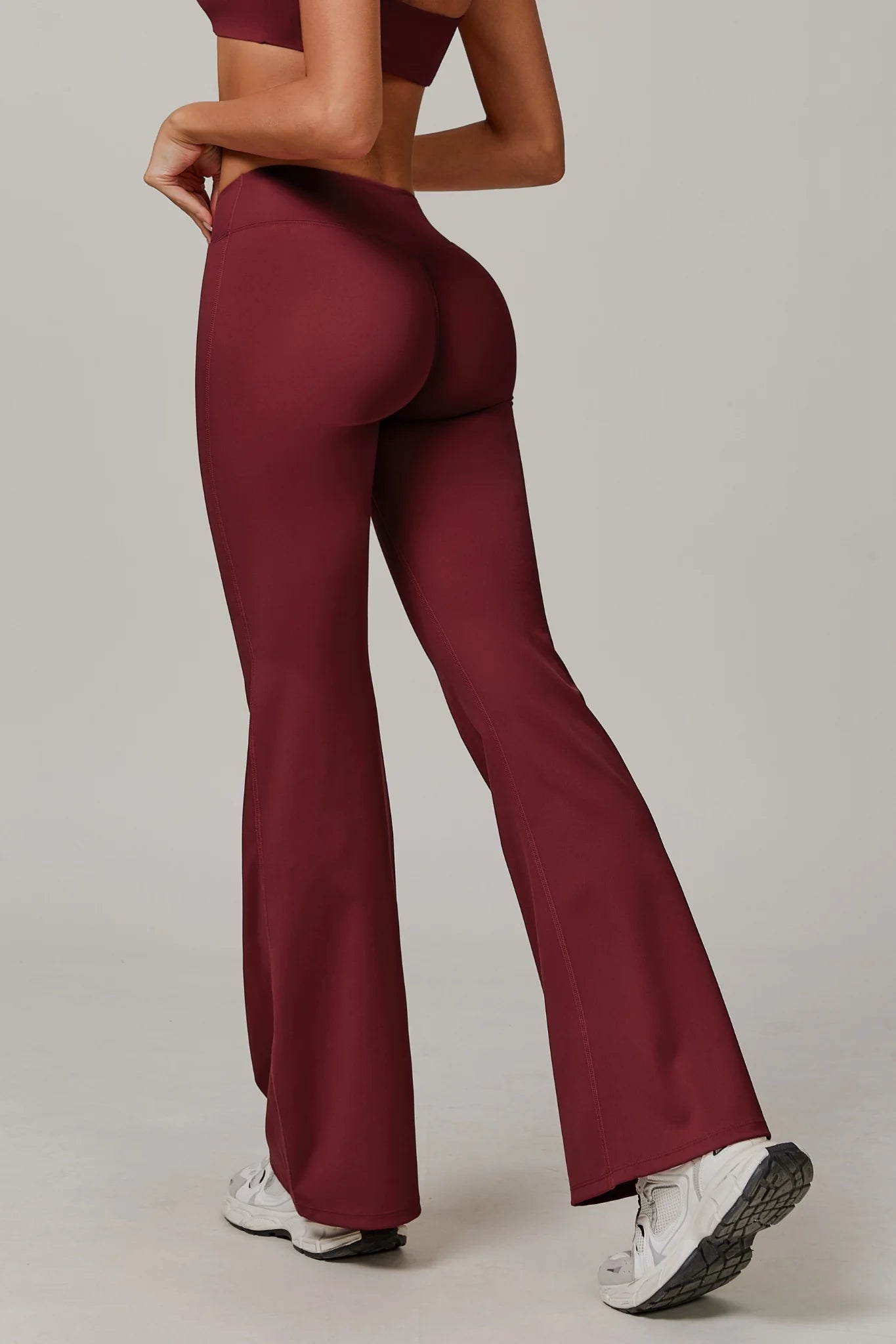 Penelope Flared Legging with Scrunch | Navy