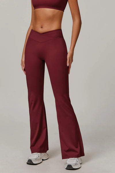 Penelope Flared Legging with Scrunch | Navy