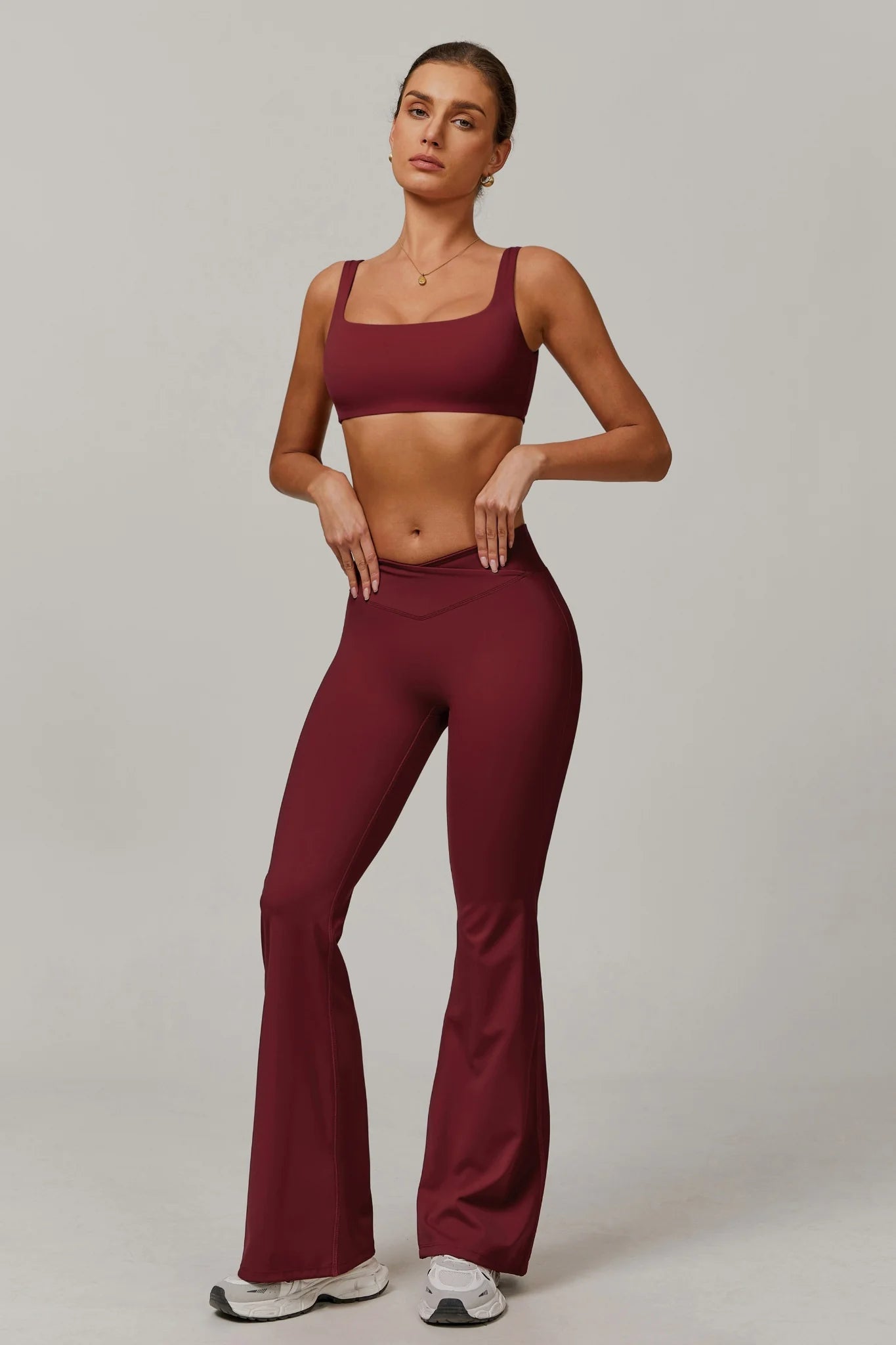 Penelope Flared Legging with Scrunch | Navy
