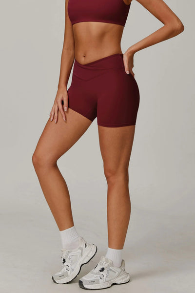 Novalie Short with Scrunch | Burgundy