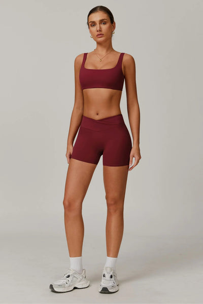 Novalie Short with Scrunch | Burgundy
