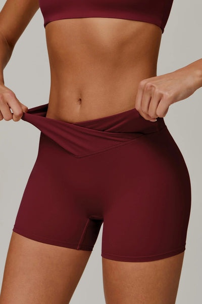 Novalie Short with Scrunch | Burgundy