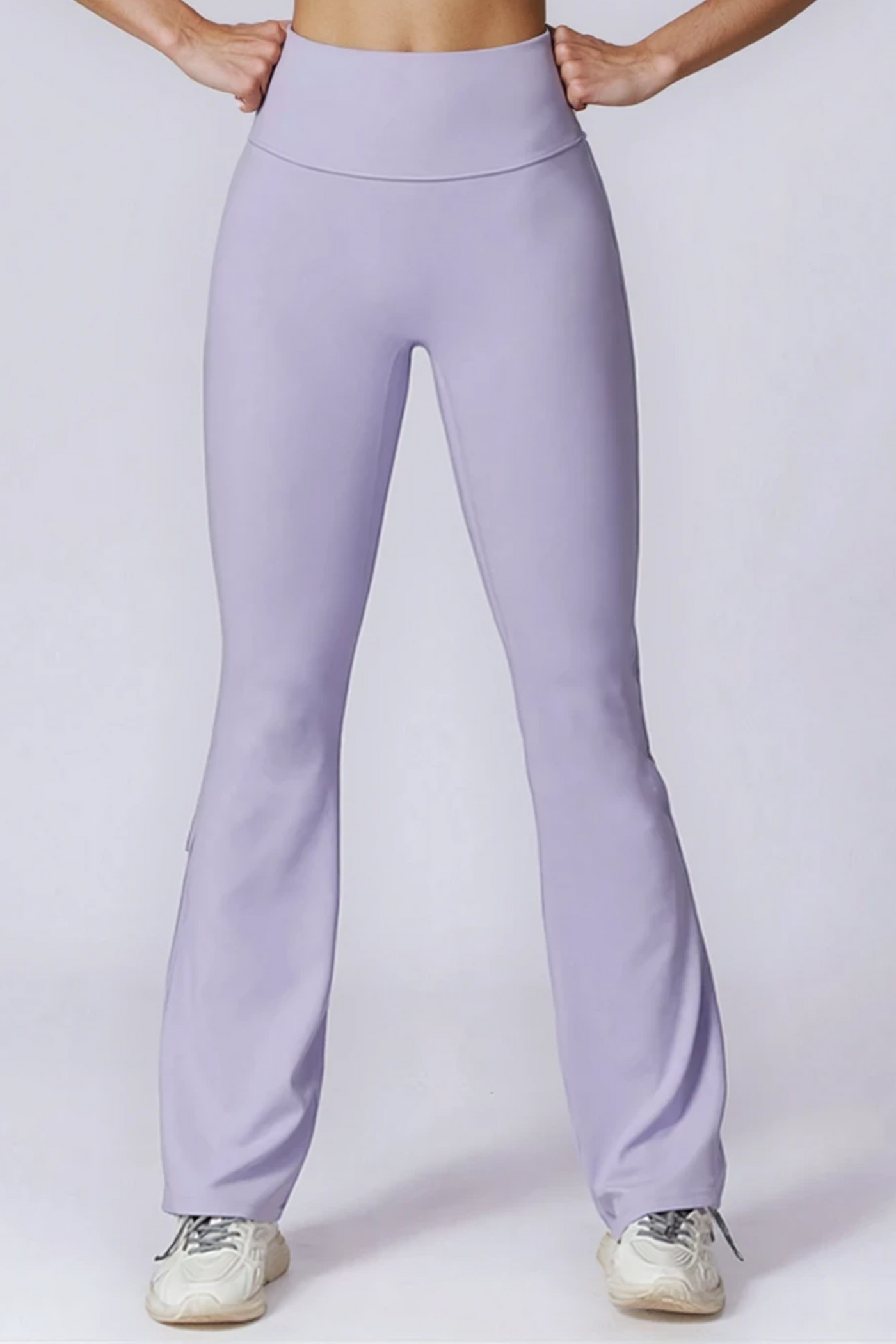 Sofia Flared Legging with Scrunch | Lavender