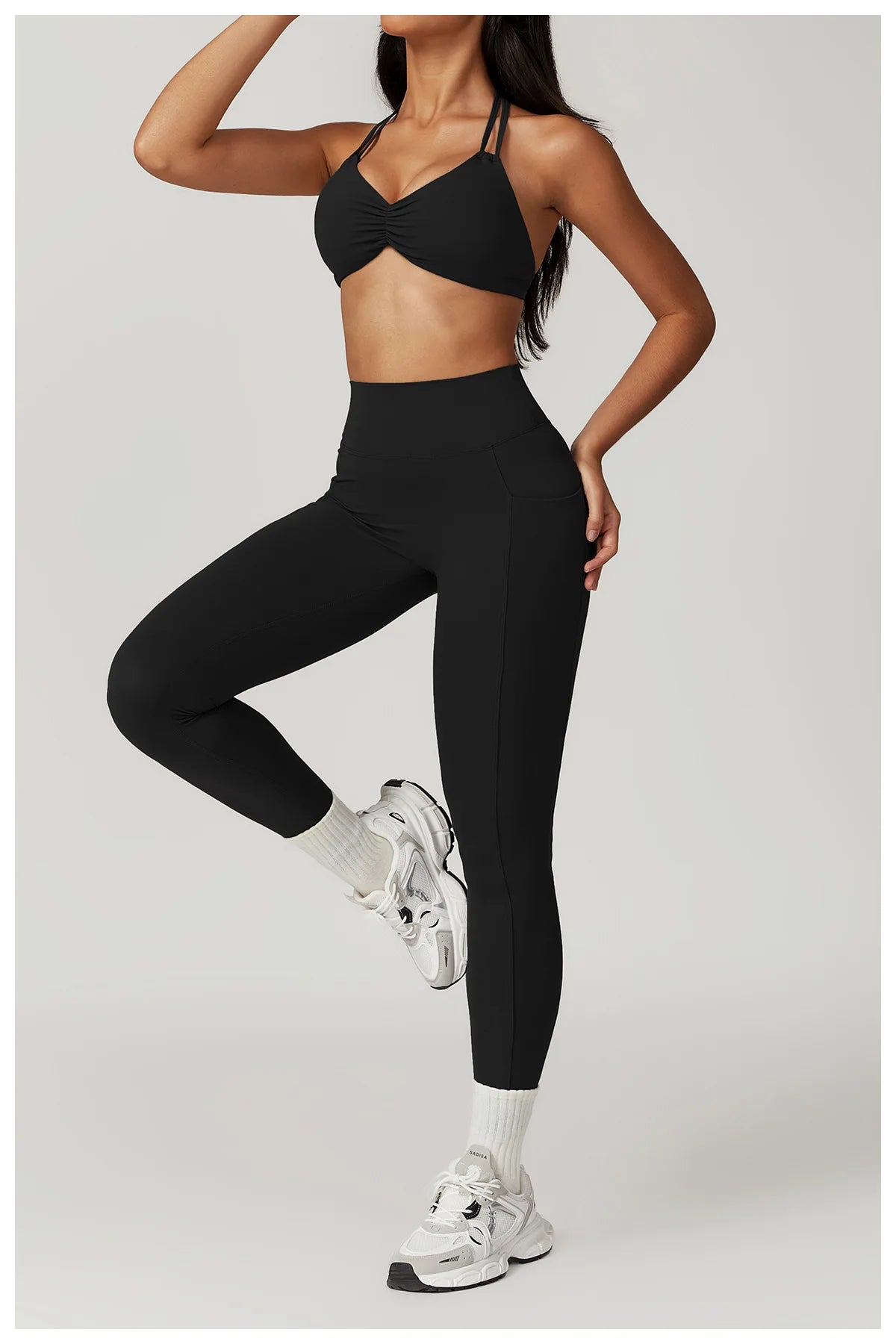 Noa Legging with Scrunch | Black