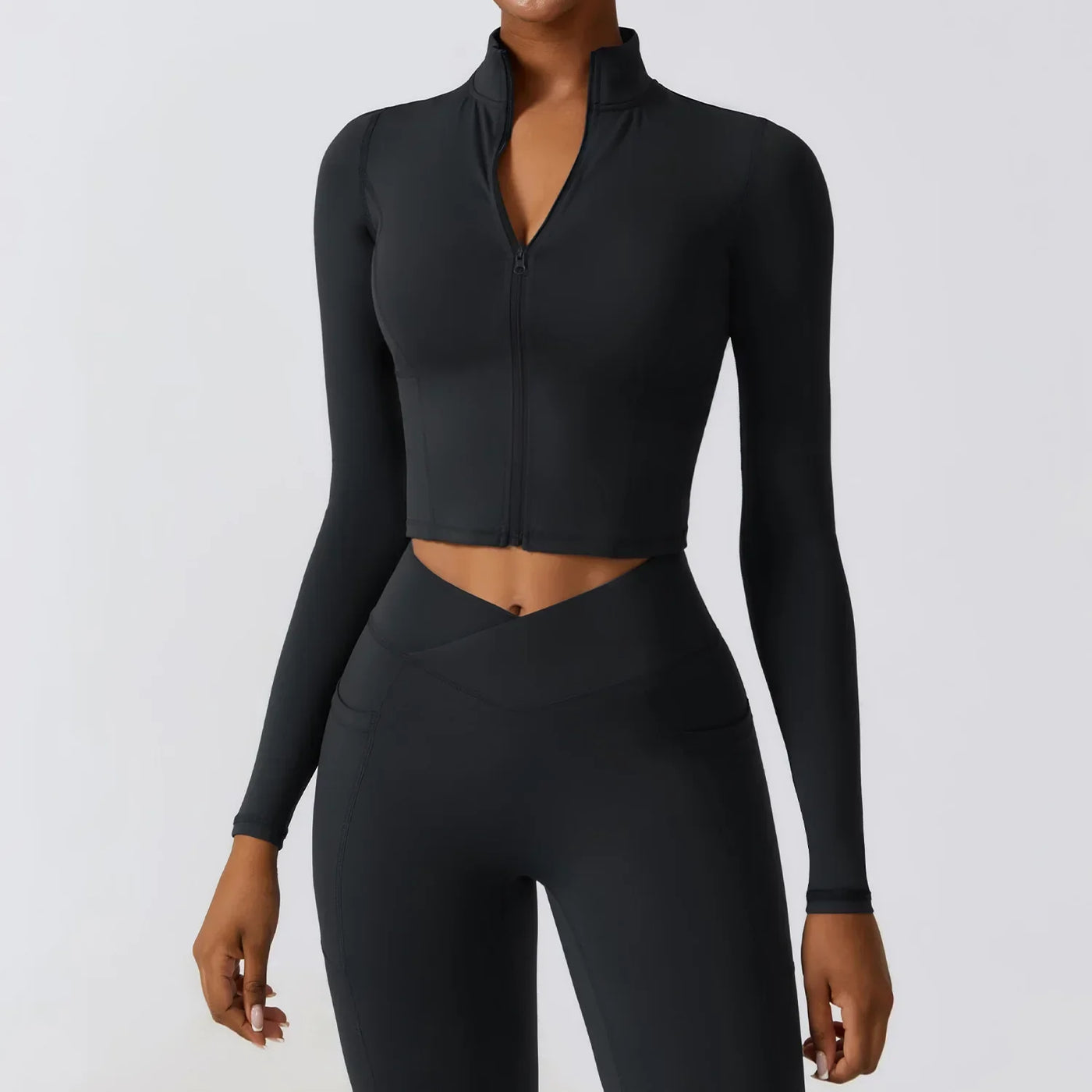 Isla Zip-Up Jacket | Black