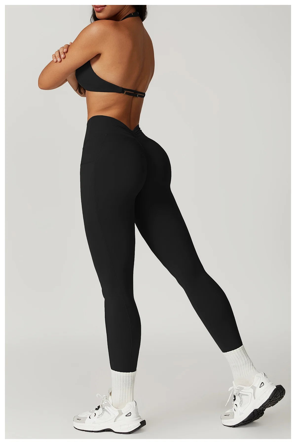Noa Legging with Scrunch | Black