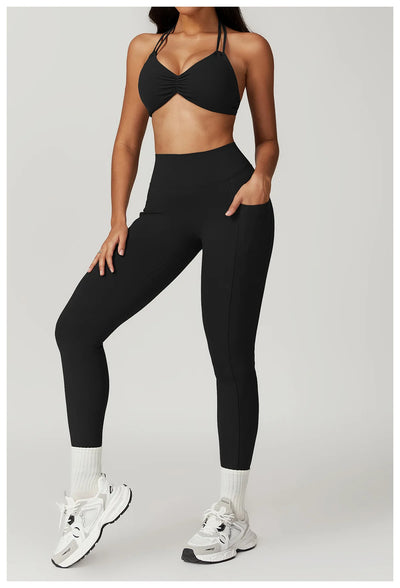 Noa Legging with Scrunch | Black