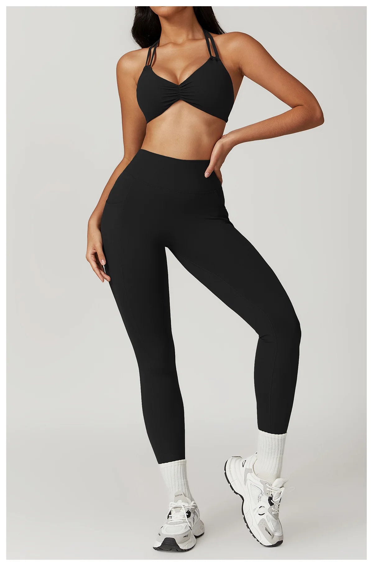 Noa Legging with Scrunch | Black