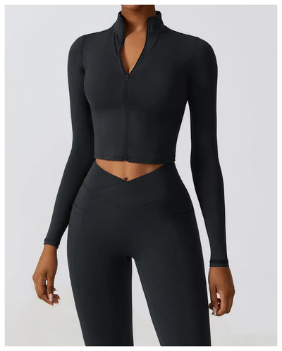 Isla Zip-Up Jacket | Black
