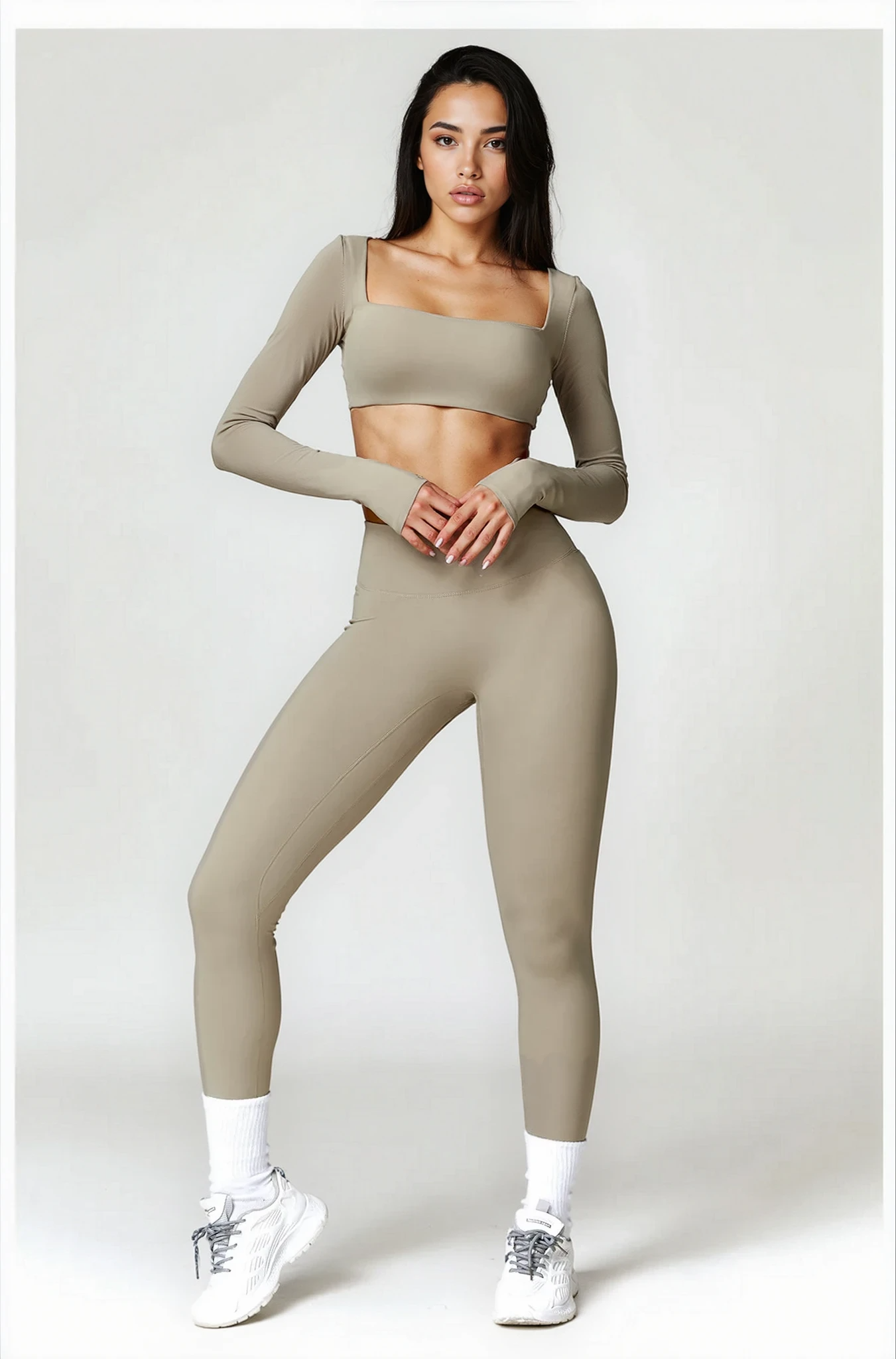 Skylar Legging with Scrunch | Fawn