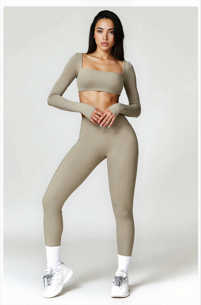 Skylar Legging with Scrunch | Fawn