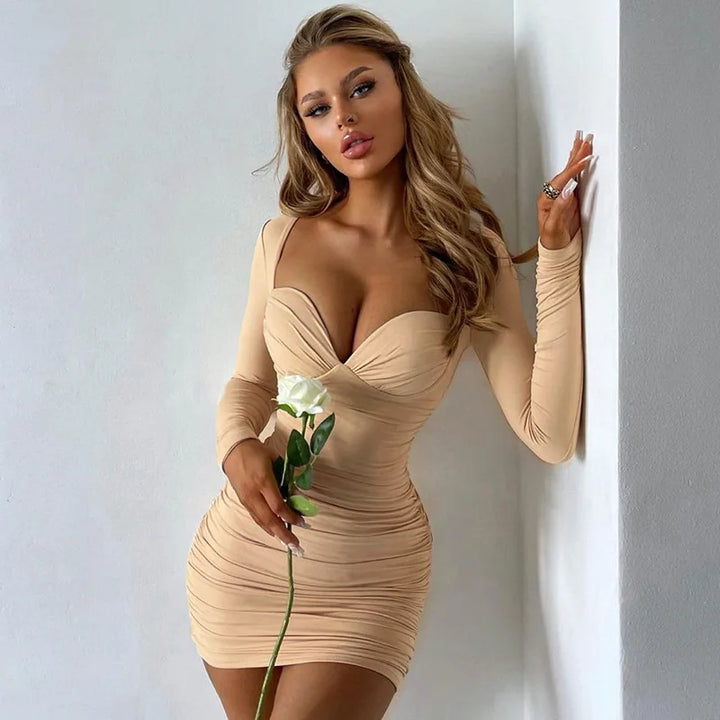Ruched Mini Dress