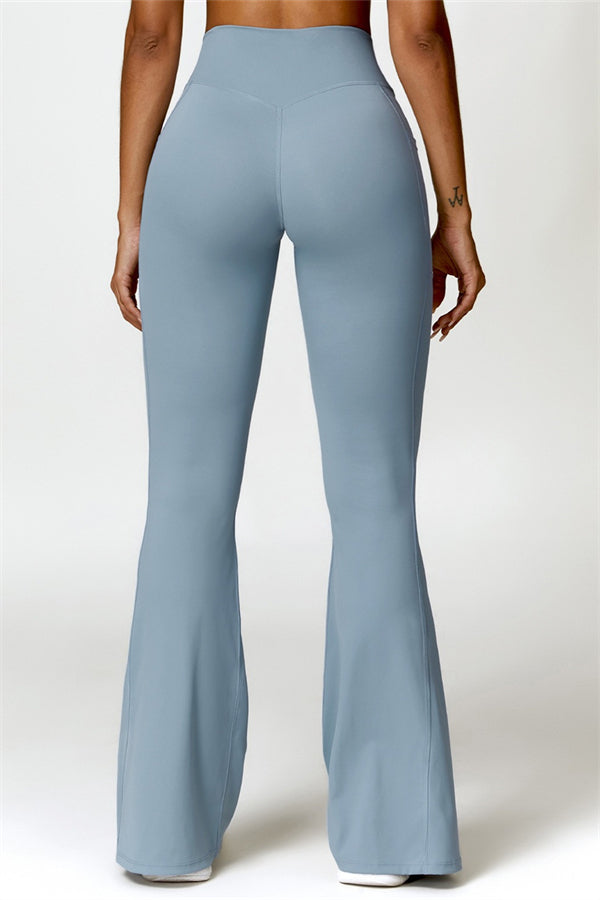 Emma Olivia Flared Legging with Scrunch | Deep Cinnamon