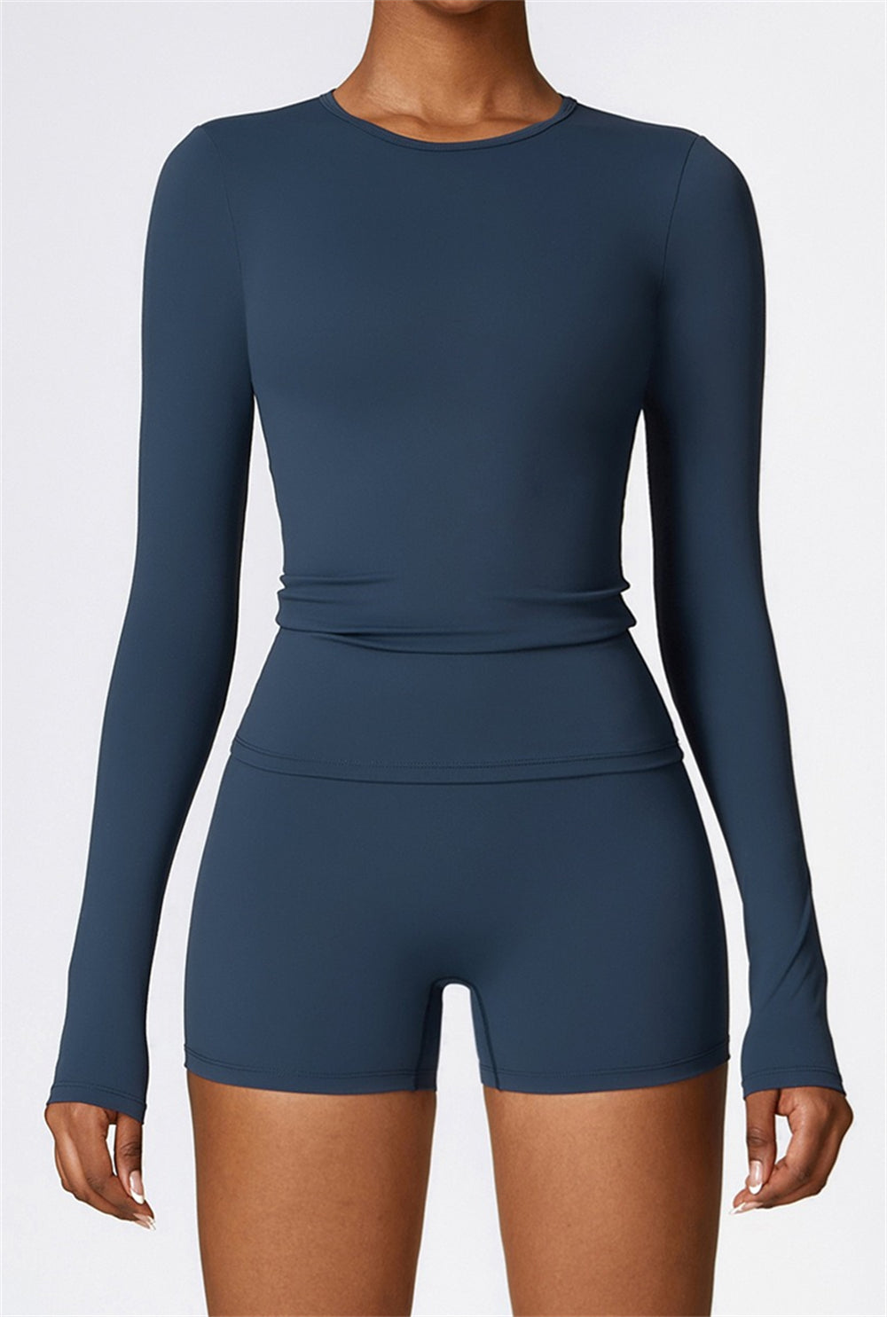 Lila Long Sleeve Top | Light Grey