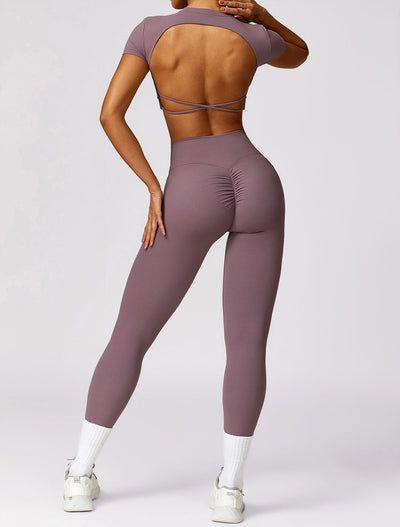 Skylar Legging with Scrunch | Steel Blue