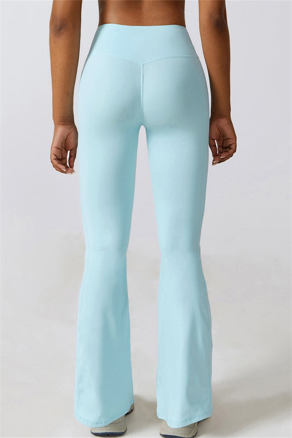 Elara Flared Legging with Scrunch | Aloë