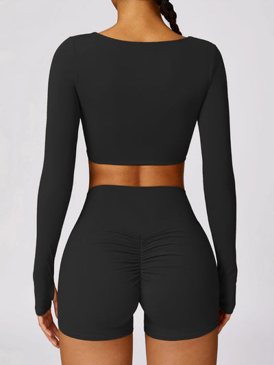 Luna Crop Top | Black