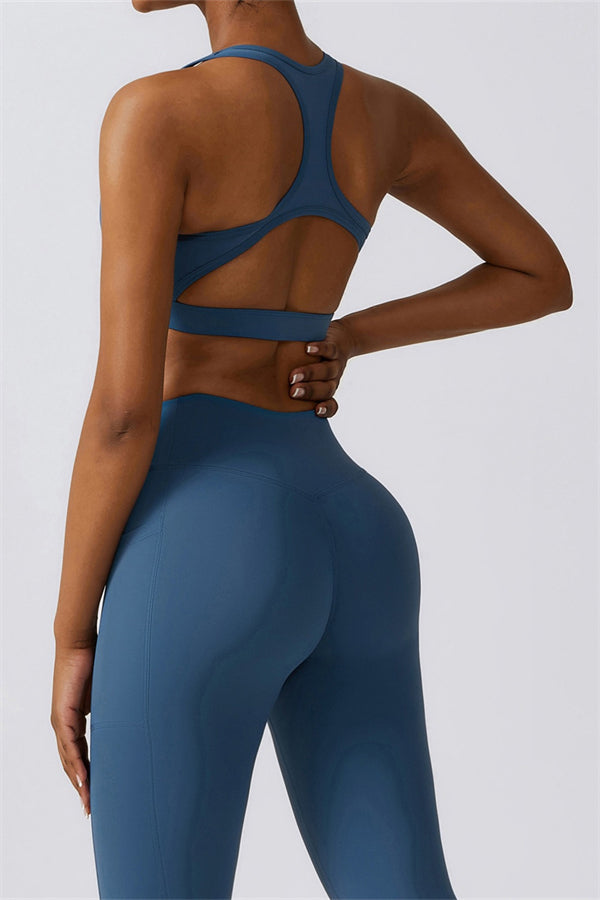 Noir Sport Bra | Aloë