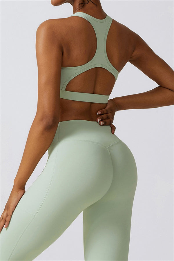 Noir Sport Bra | Aloë