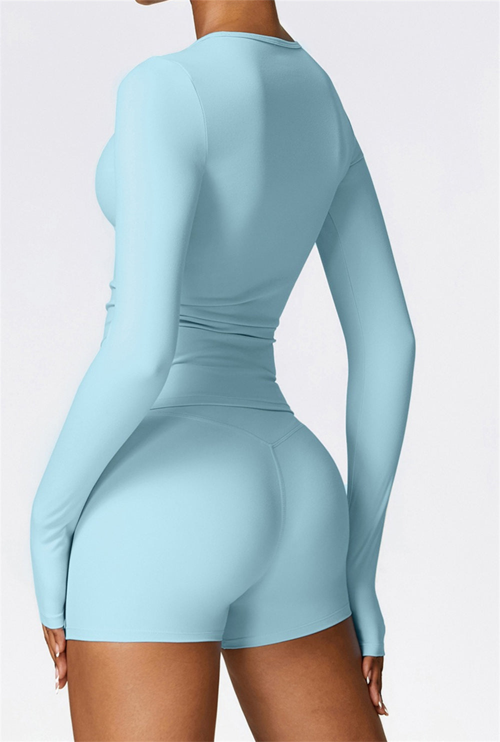 Lila Long Sleeve Top | Light Grey