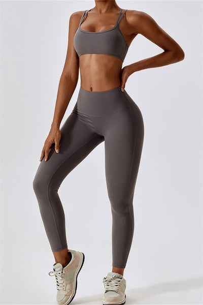 Laura Sport Bra | Graphite Taupe