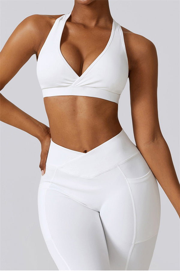 Noir Sport Bra | Aloë