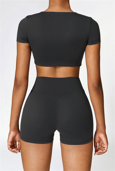Lina Crop Top | Light Grey