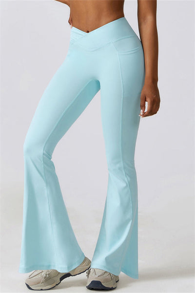 Elara Flared Legging with Scrunch | Aloë