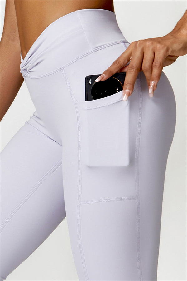 Emma Olivia Flared Legging with Scrunch | Deep Cinnamon