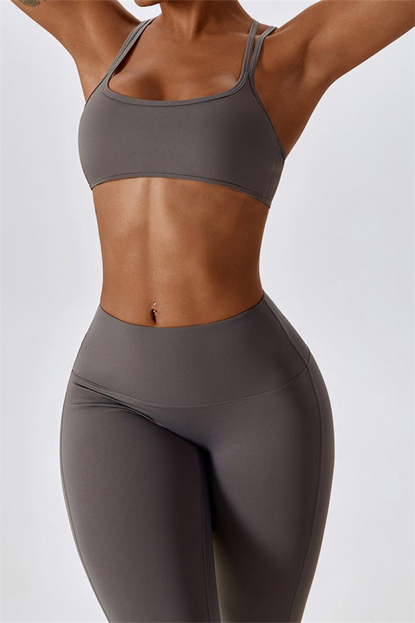 Laura Sport Bra | Graphite Taupe