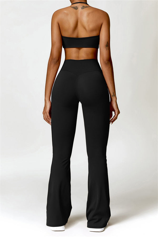 Emma Olivia Flared Legging with Scrunch | Deep Cinnamon