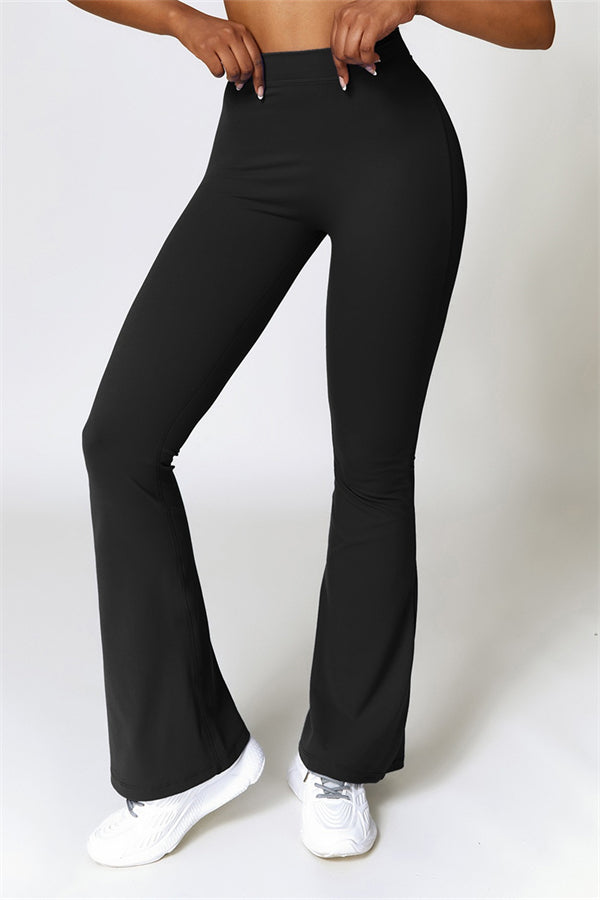 Madison Flared Legging with Scrunch | Stone