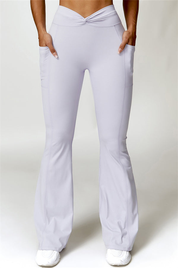 Emma Olivia Flared Legging with Scrunch | Deep Cinnamon