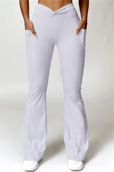 Emma Olivia Flared Legging with Scrunch | Deep Cinnamon