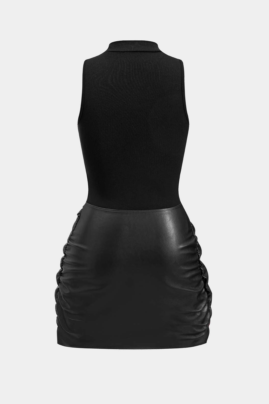 Tie-Front Sleeveless Mini Dress