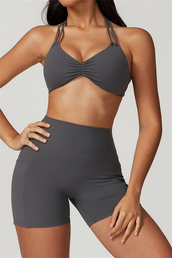 Amelia Sport Bra | Pink Berry