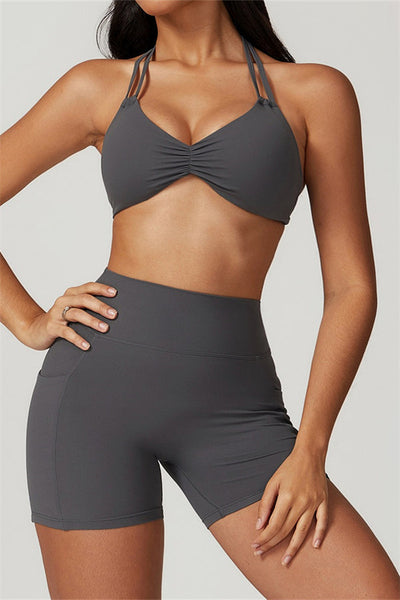 Amelia Sport Bra | Pink Berry