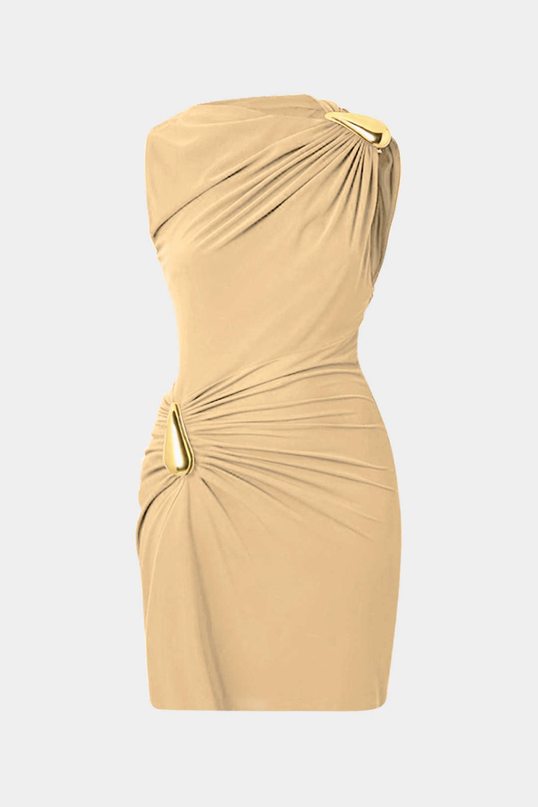 Metallic Sleeveless Mini Dress