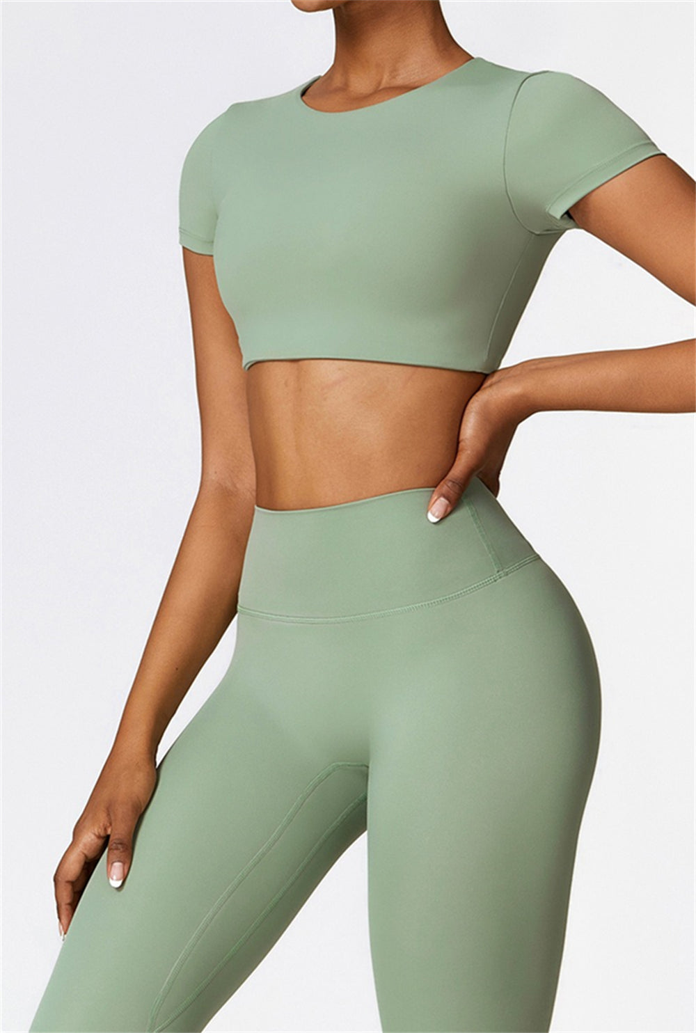 Lina Crop Top | Light Grey