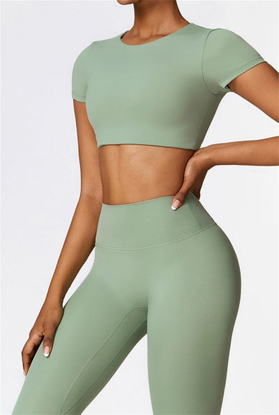 Lina Crop Top | Light Grey