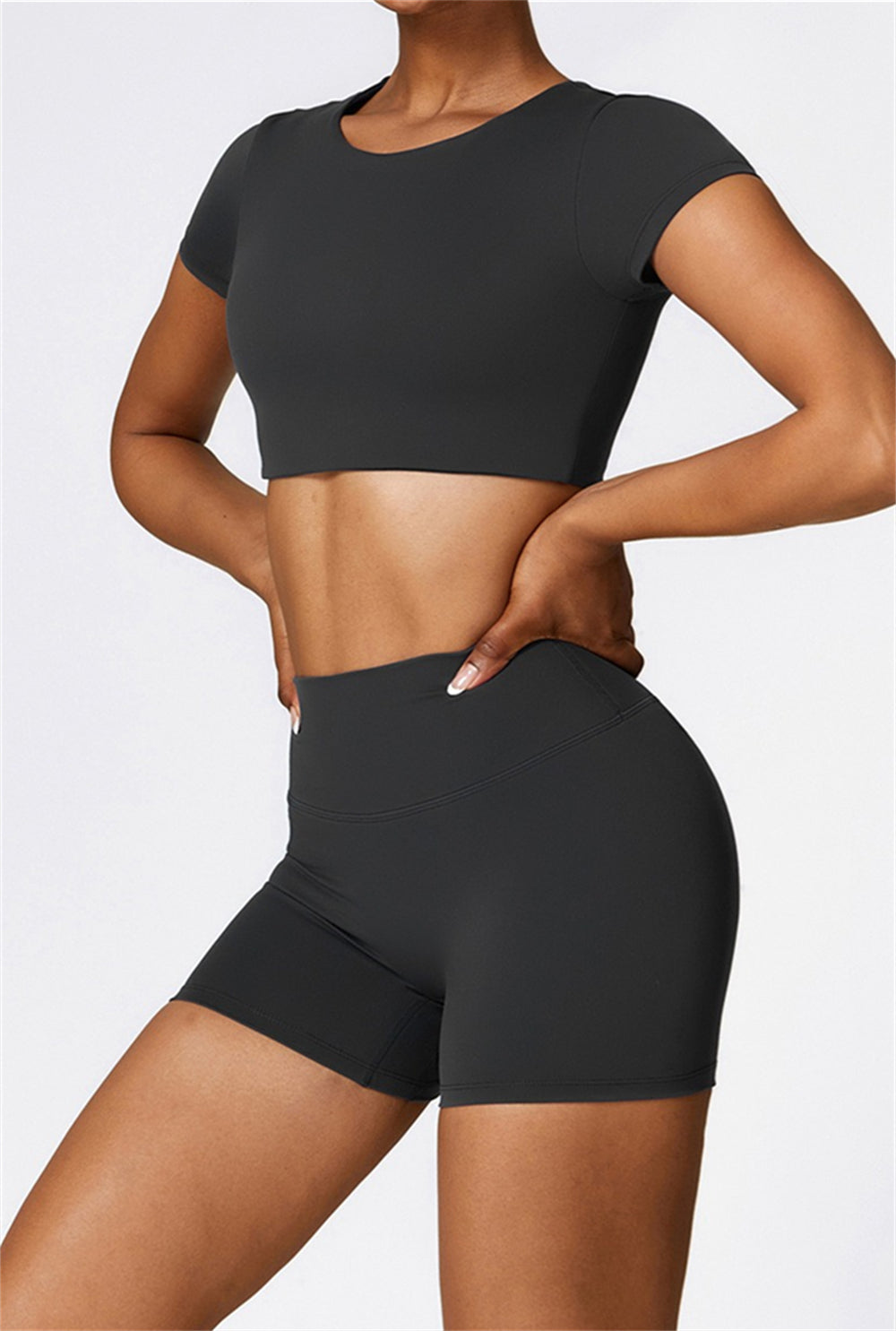 Lina Crop Top | Light Grey