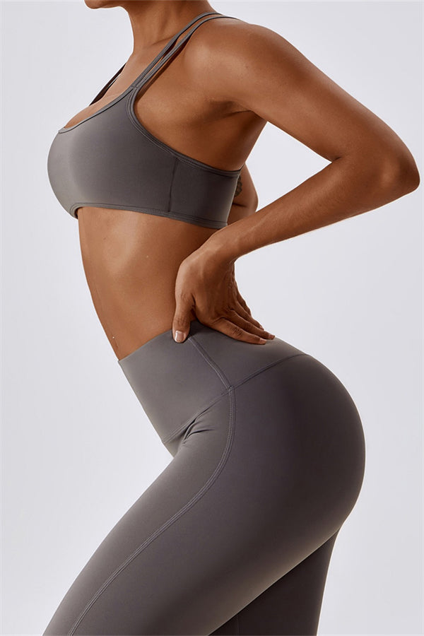 Laura Sport Bra | Graphite Taupe